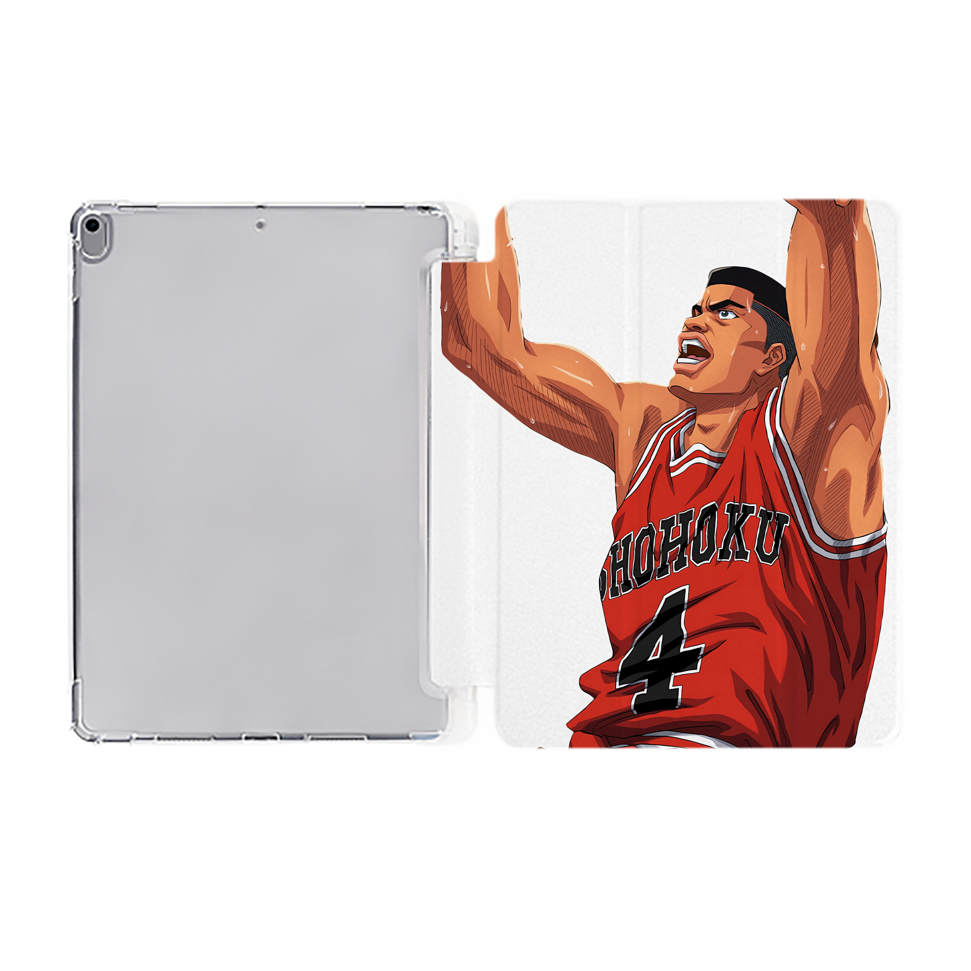 （画像用） SLAM DUNK／スラムダンク IPad ケース ペン収納付き 三つ折りスタンド PUレザー×シリコン 対応機種9.5/10.5/10.9インチ